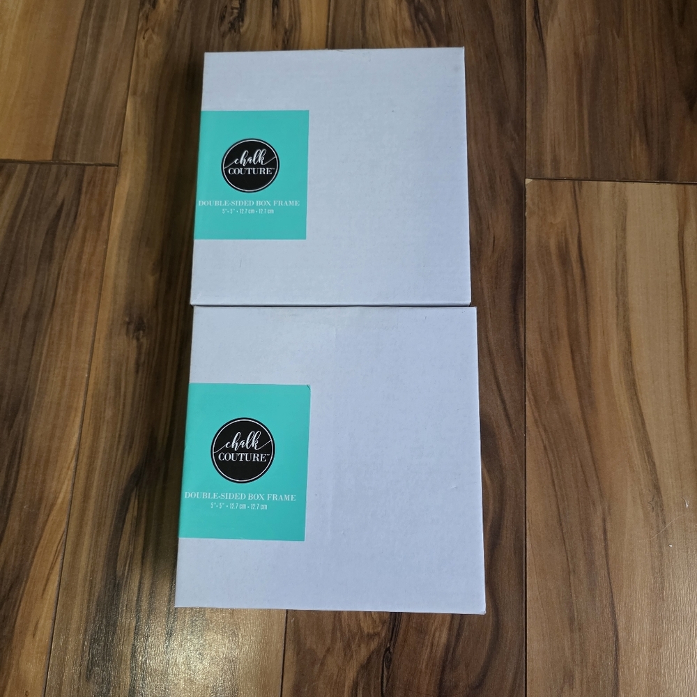 Chalk Couture Double-Sided Box Frames  5x5  New-2